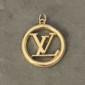 Upcycled  Gold Logo Pendant